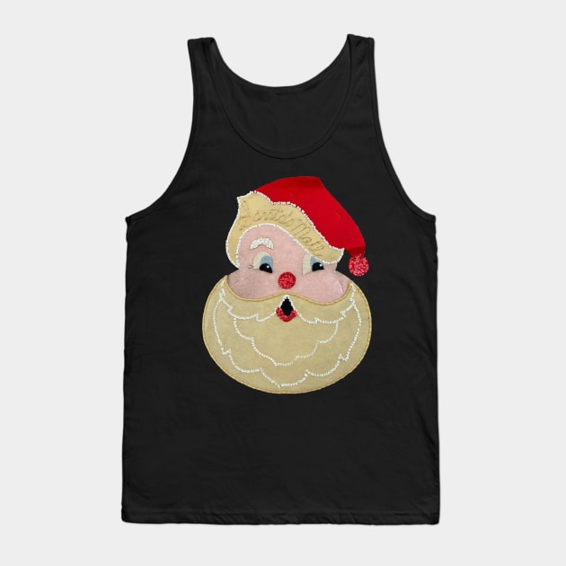 Santa Sequin Applique - cute but creepy Tank Top by Eugene and Jonnie Tee's